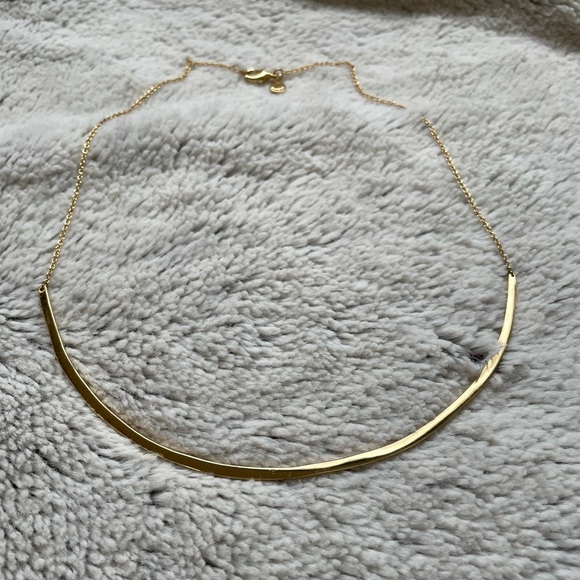 Gorjana gold scoop bar necklace - Picture 6 of 13